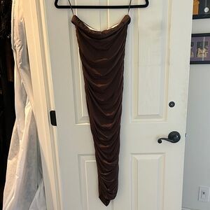 Zara Brown Midi Dress